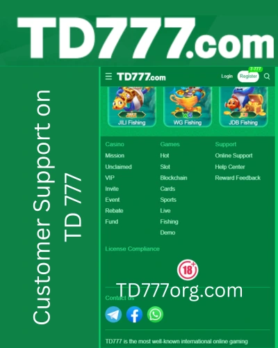 Customer Support on TD 777